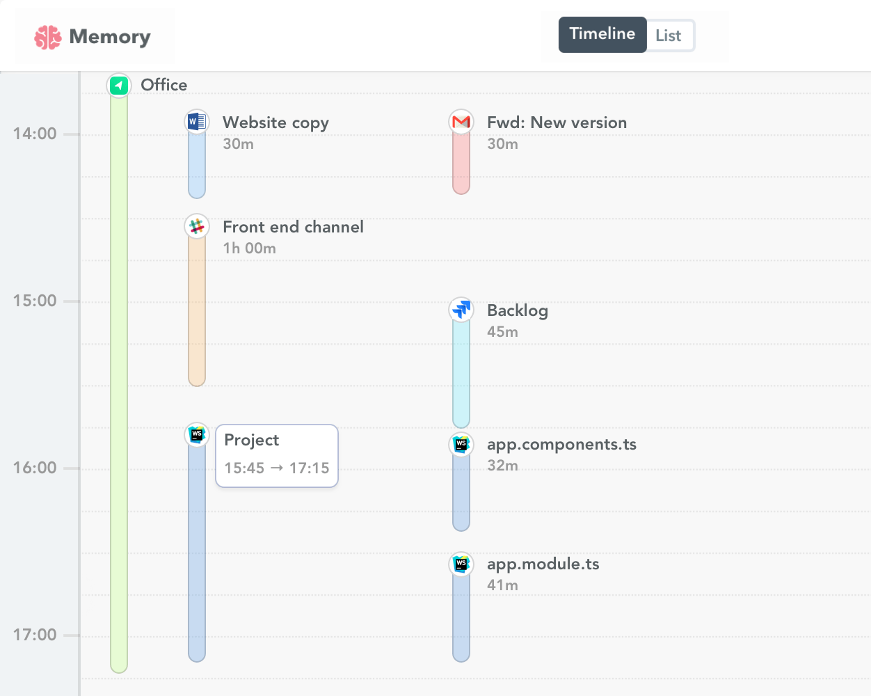 WebStorm time tracking