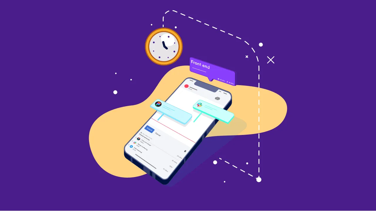 How do I track work hours on my phone?