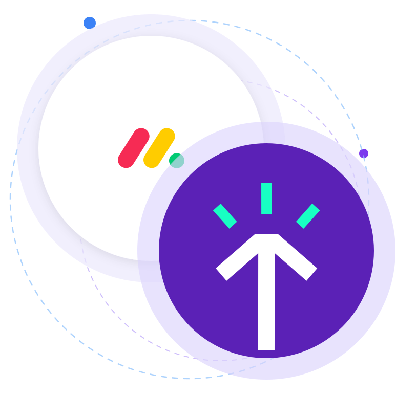 Timely and monday.com integration graphic