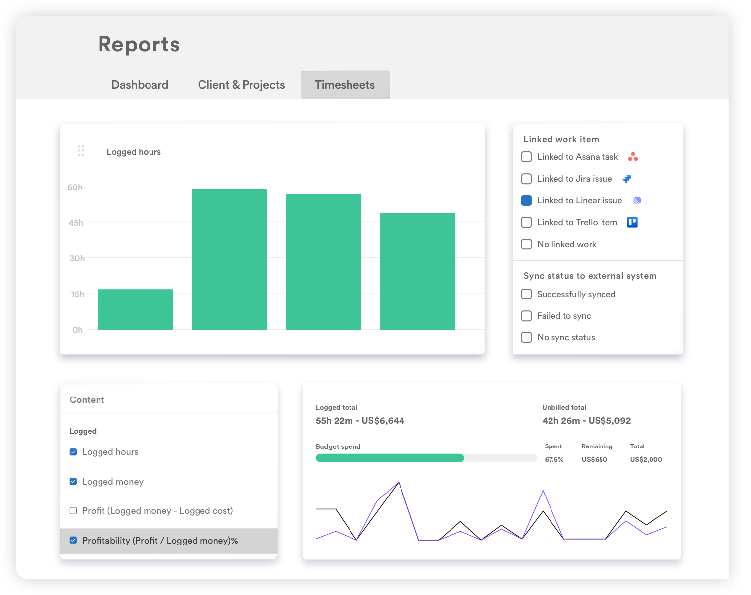 Timely utilization rate view showing per-team-member time tracking progress bars