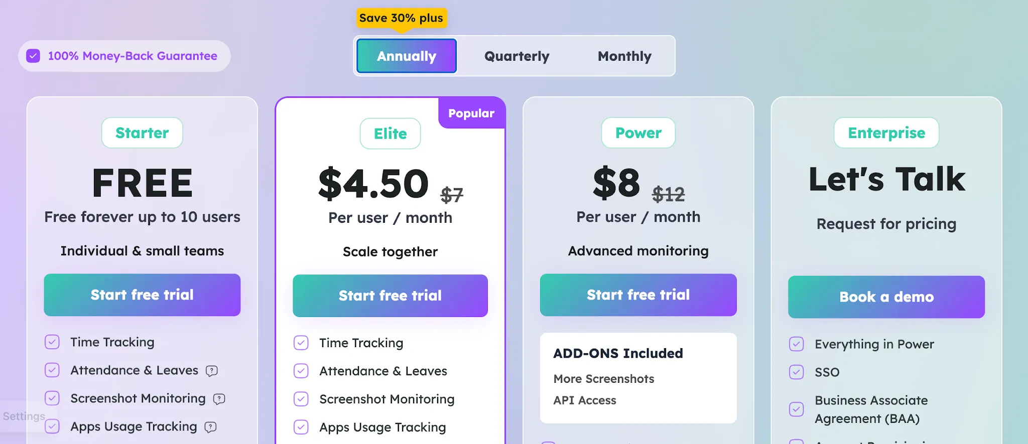 Apploye pricing plans