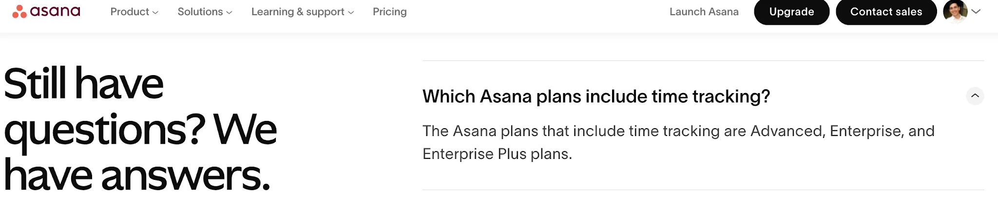 Asana time tracking field showing estimated and actual time on a task