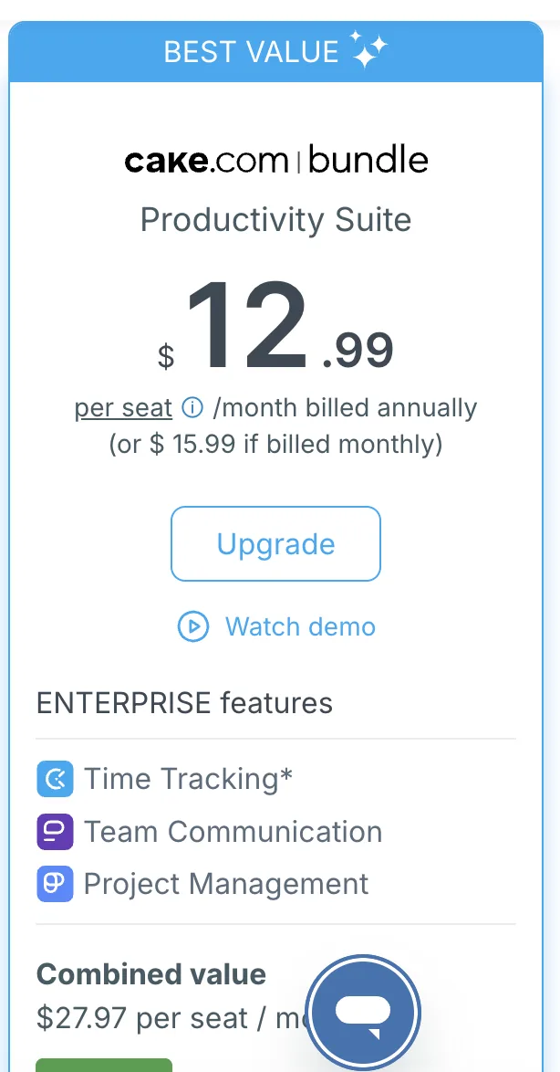 Clockify Pro plan features