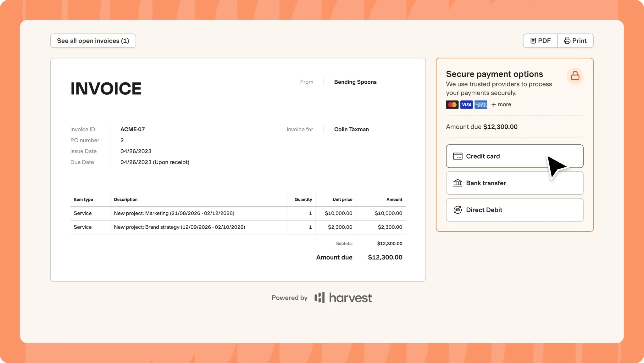 Invoicing and payments in Clockify and Harvest
