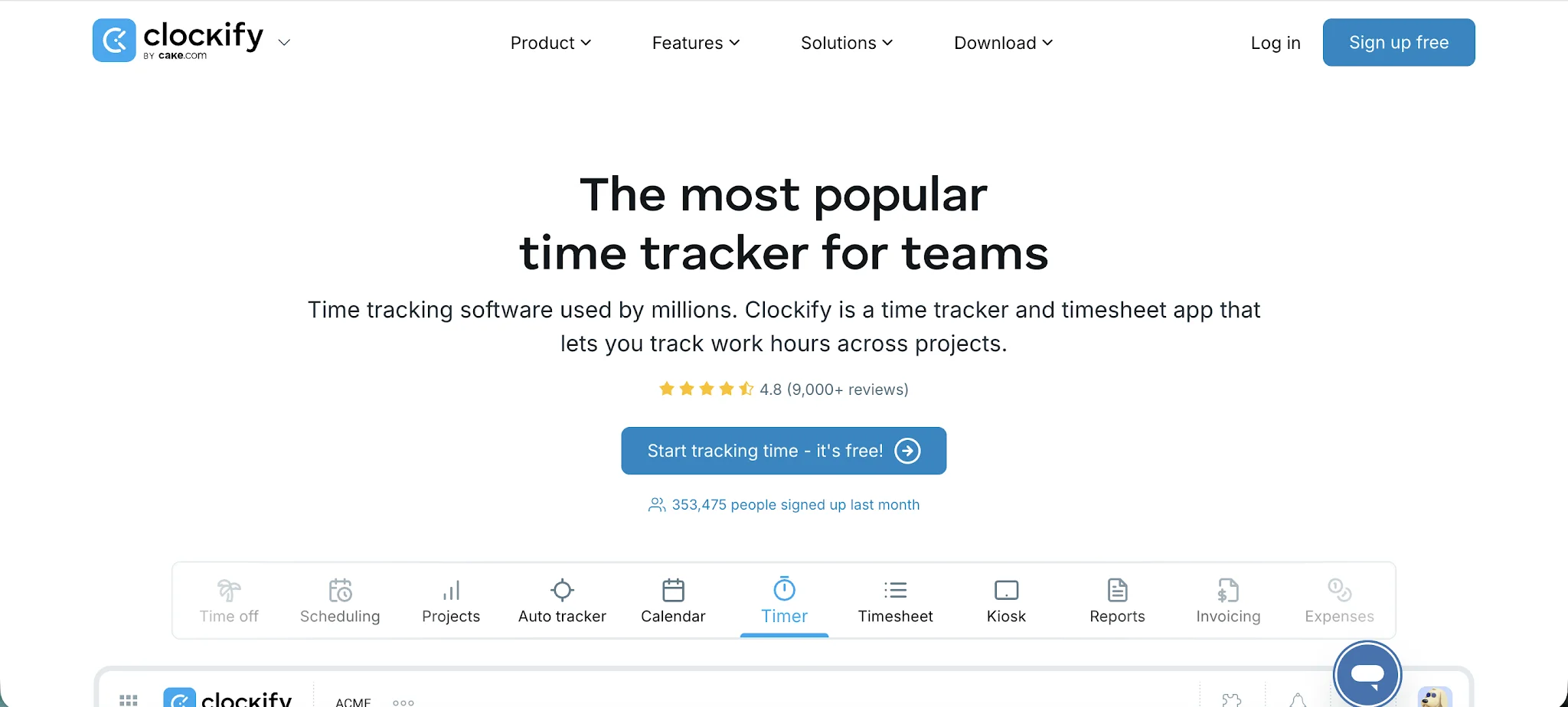 Clockify and Toggl time tracking feature comparison