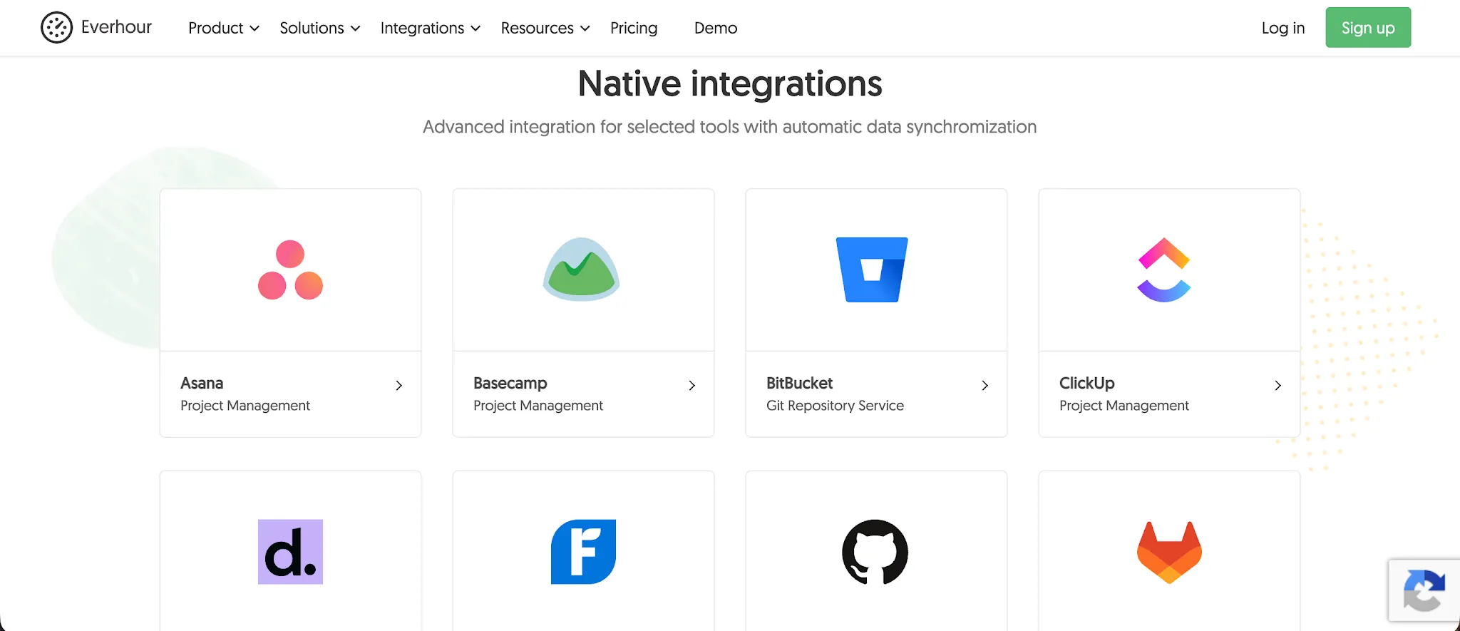 Everhour vs Toggl - Everhour integrations