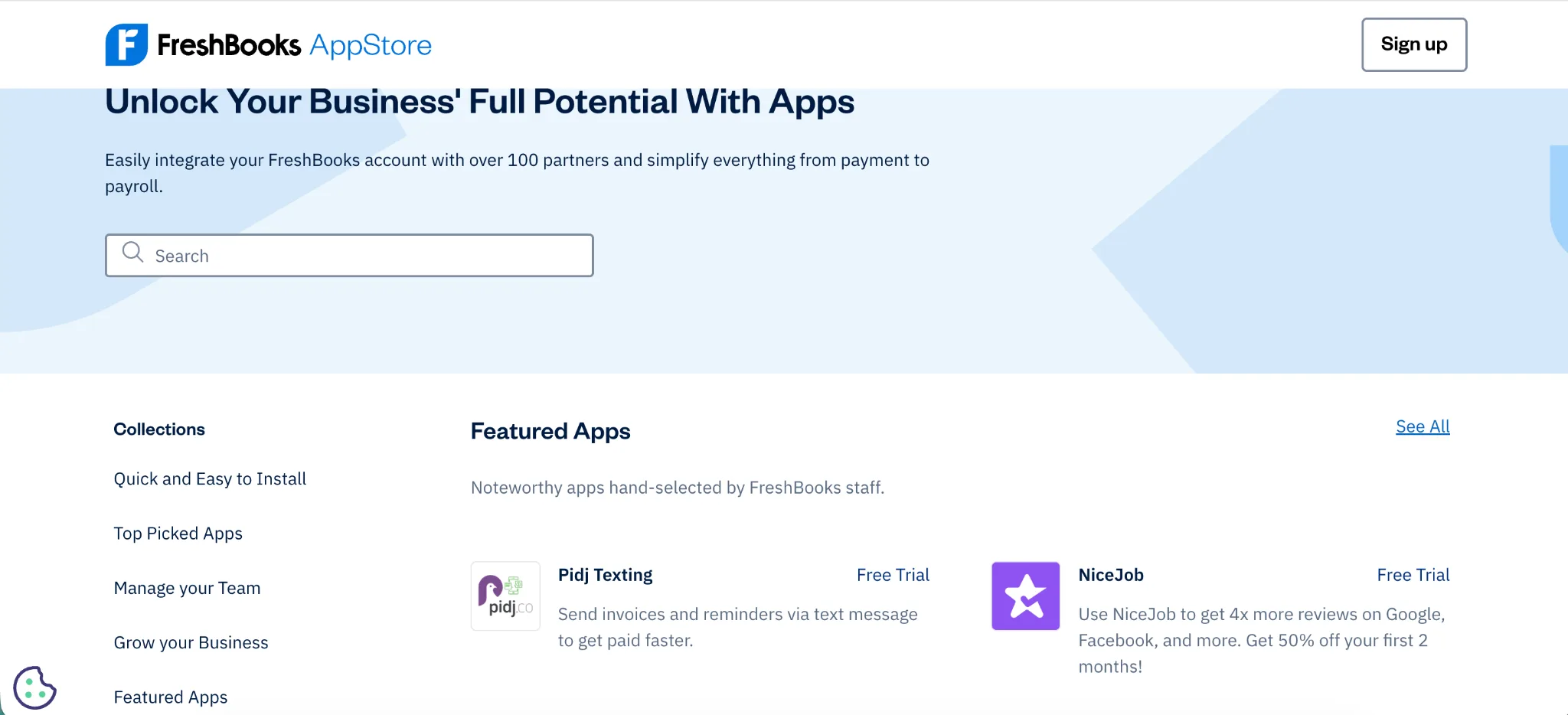 Integrations in FreshBooks
