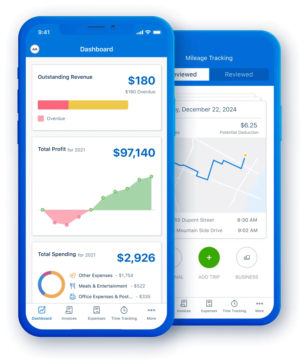 Mobile and desktop apps in FreshBooks
