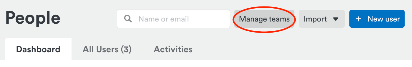 Grouping users into teams in Timely