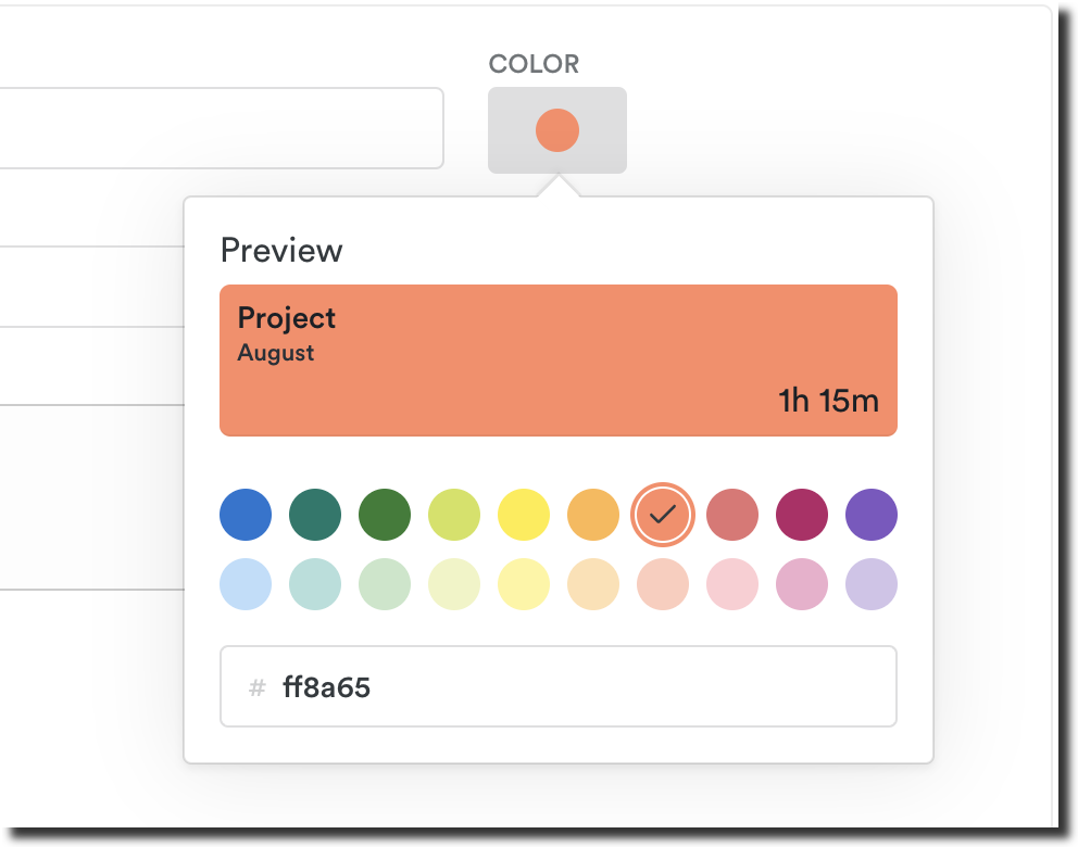 Project color picker