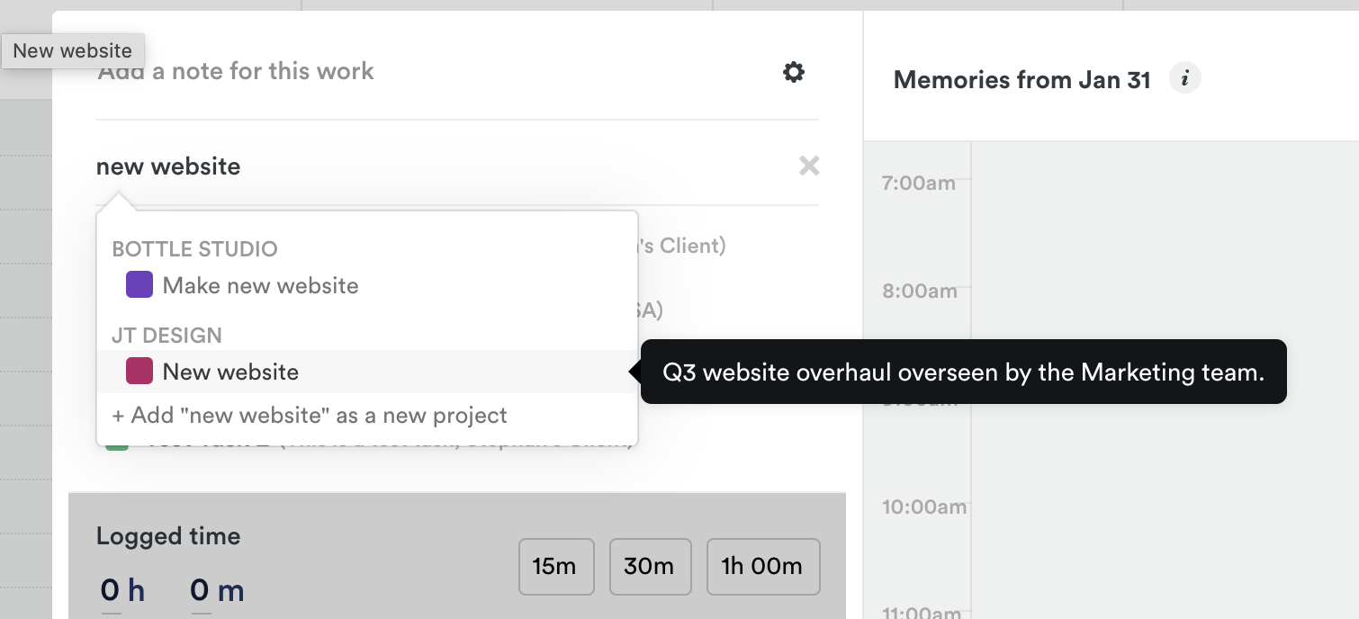Project description preview