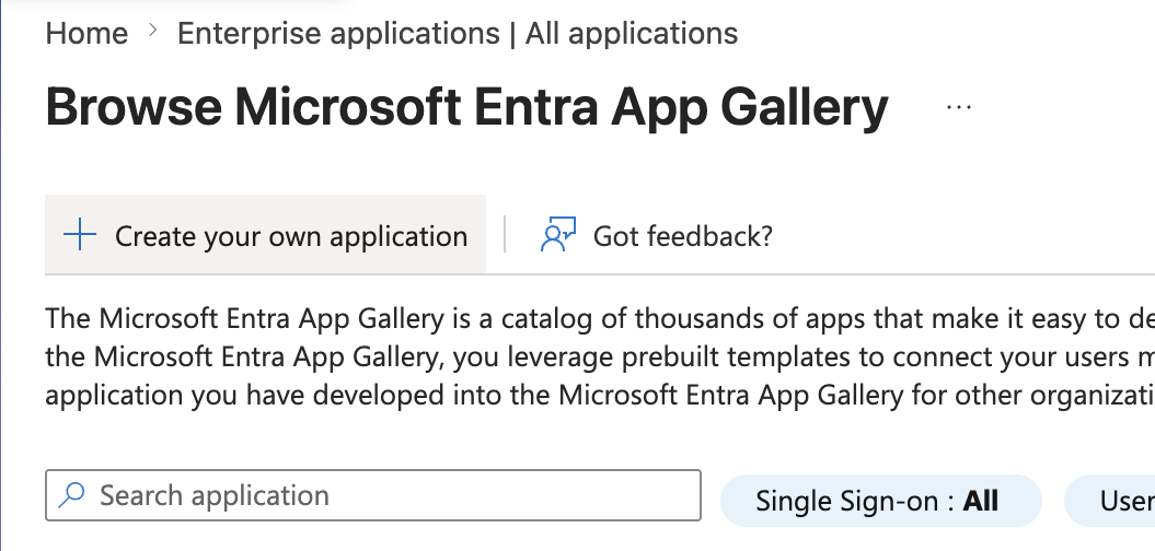 Create your own application