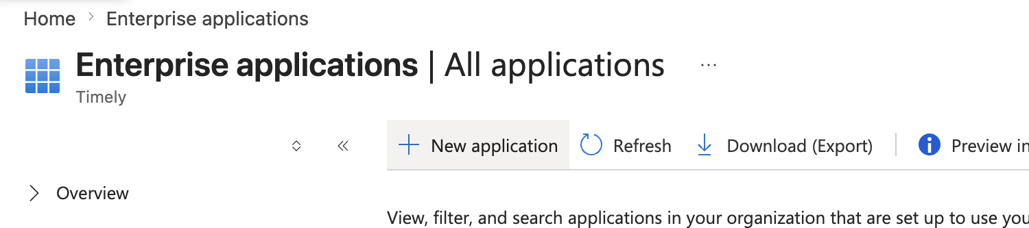 New application in Enterprise applications