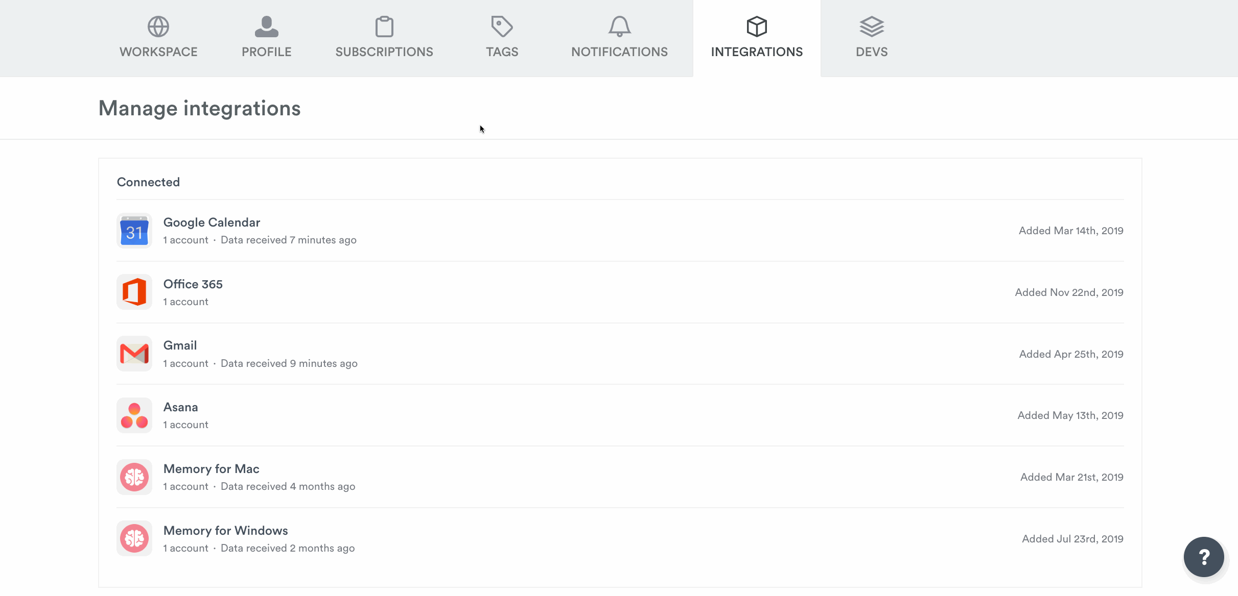 Google Calendar accounts setup