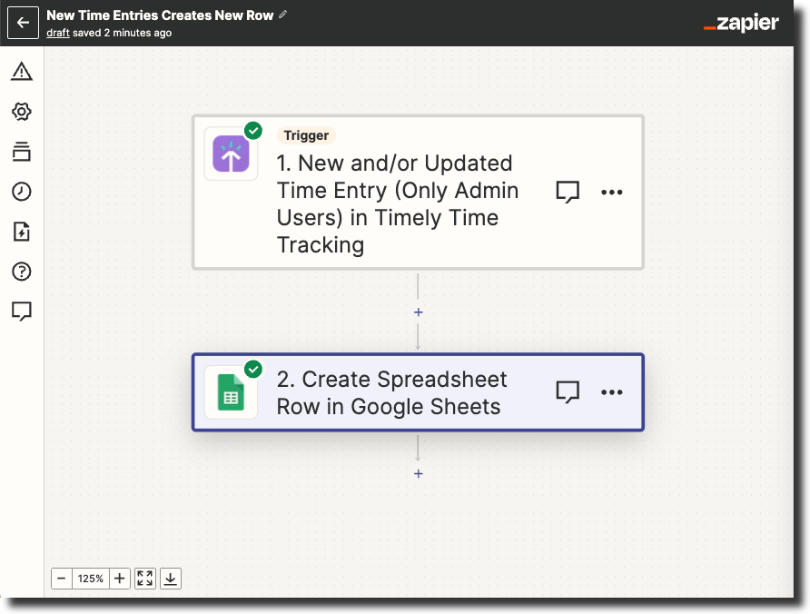 New entries Zap overview