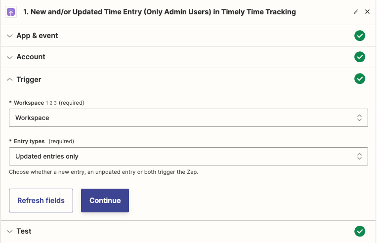 Updated entries trigger