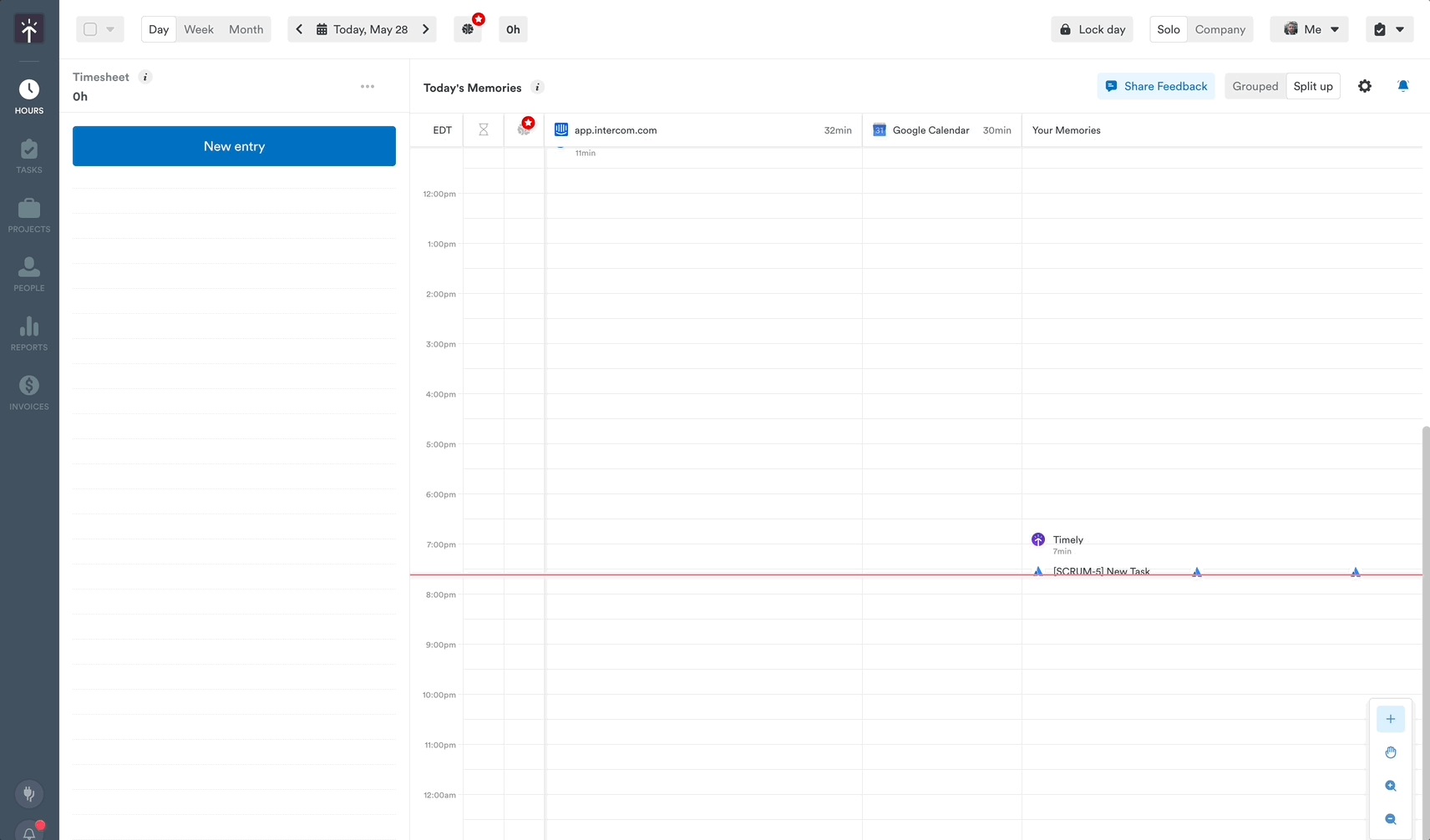 Jira timeline experience
