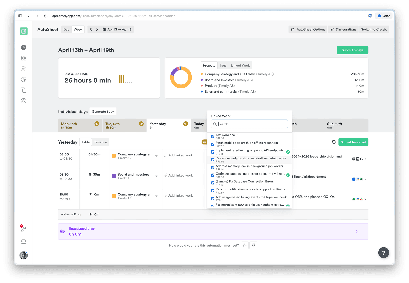 Jira timeline experience