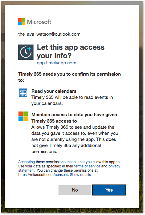 Authorize Office 365