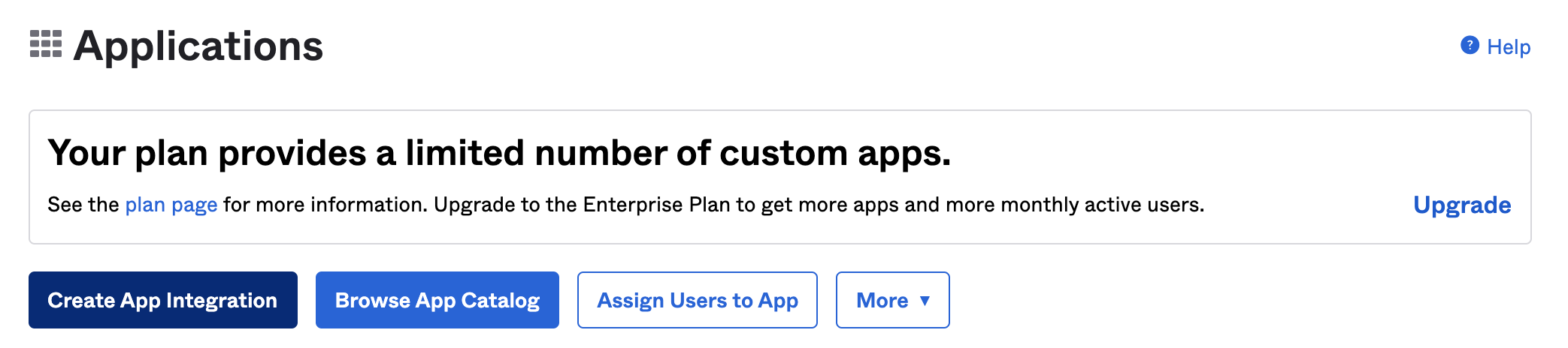Create app integration in Okta