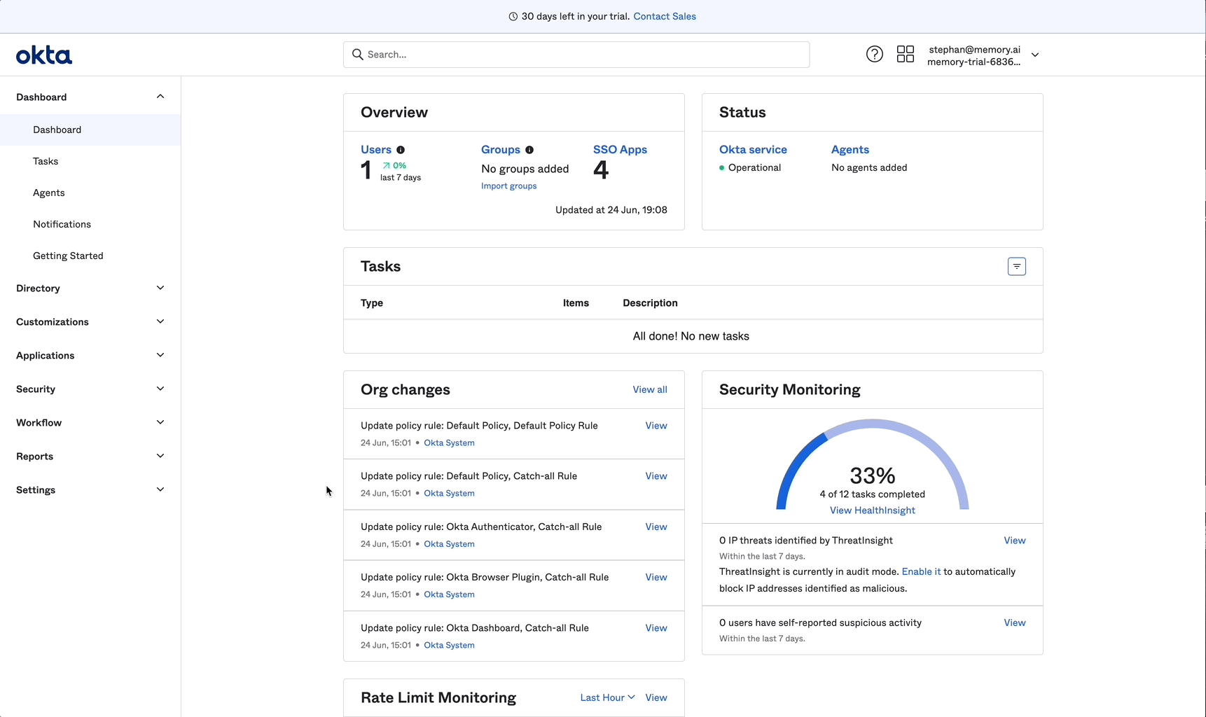 Access SSO app sign-on settings