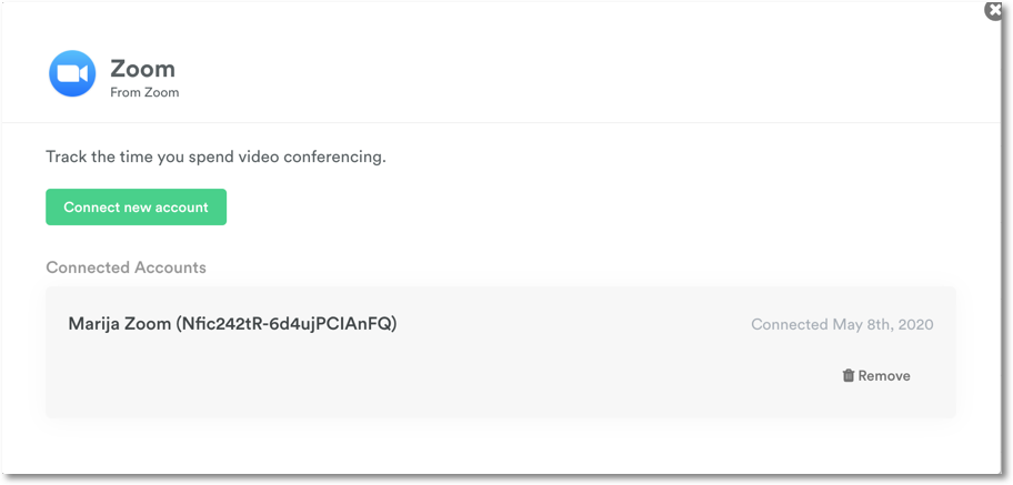 Zoom connected successfully