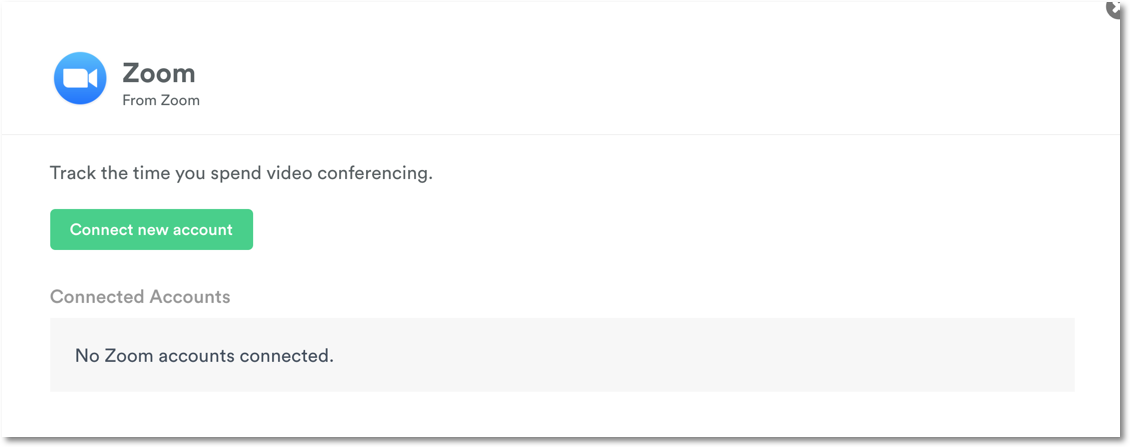 Zoom in integration settings
