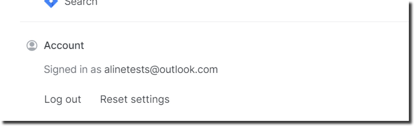 Memory account email