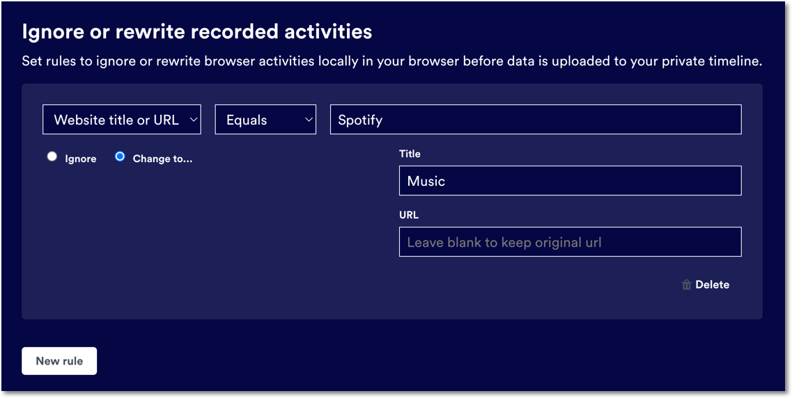 Memory for Chrome rules