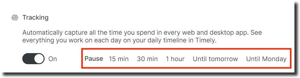 Memory for Windows pause options
