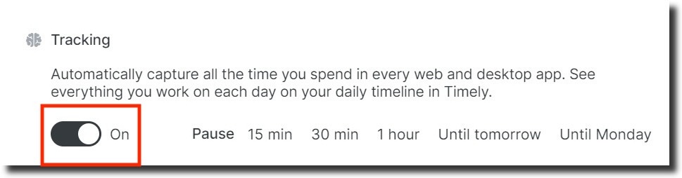 Memory for Windows tracking toggle