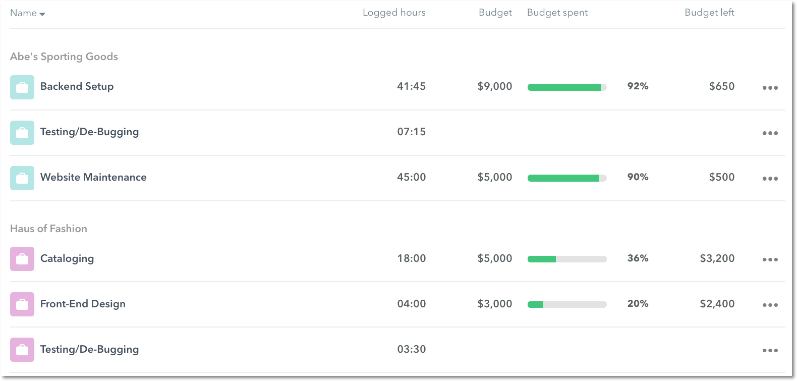 Assigning client colors