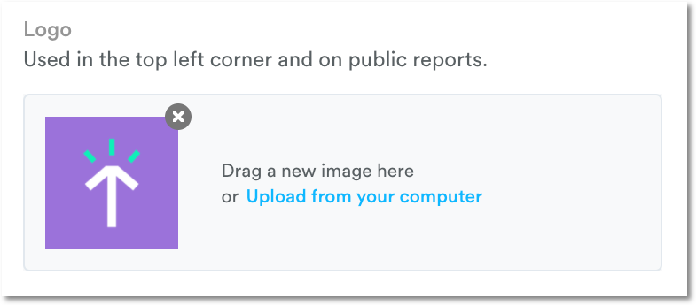 Workspace logo settings