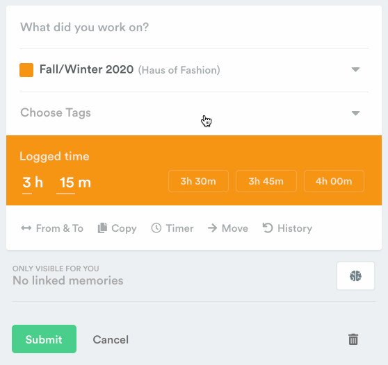 Searching for tags on an entry