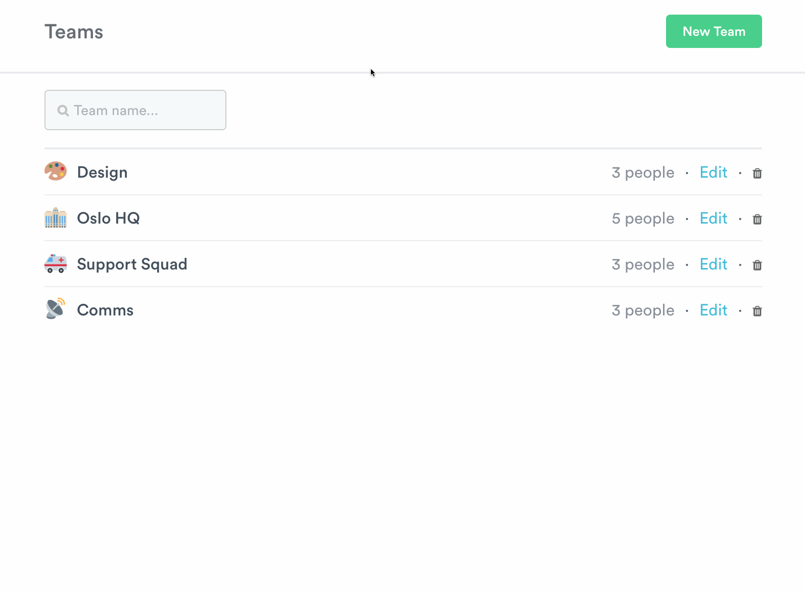Assigning a team lead