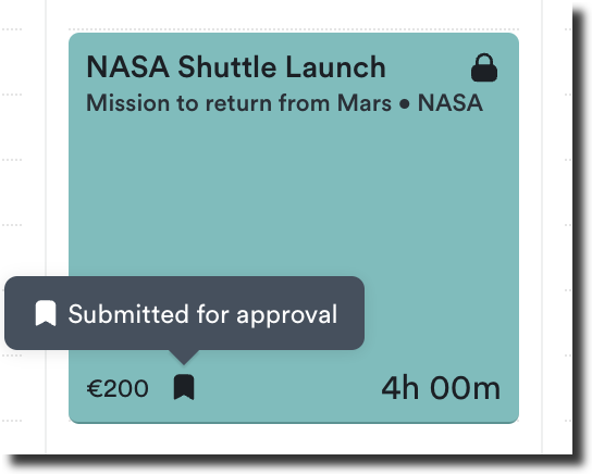 Applied time state indicator