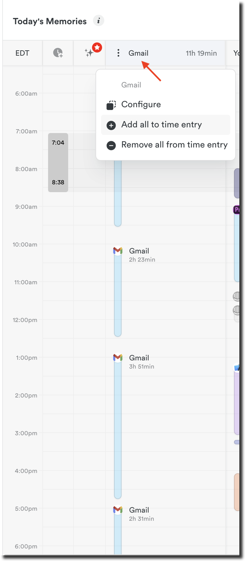 Always on top column option