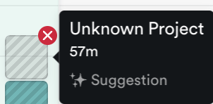 Unknown project in AI suggestion