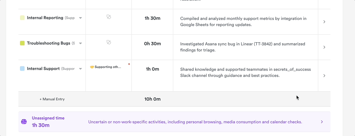 Viewing source memories for a suggestion