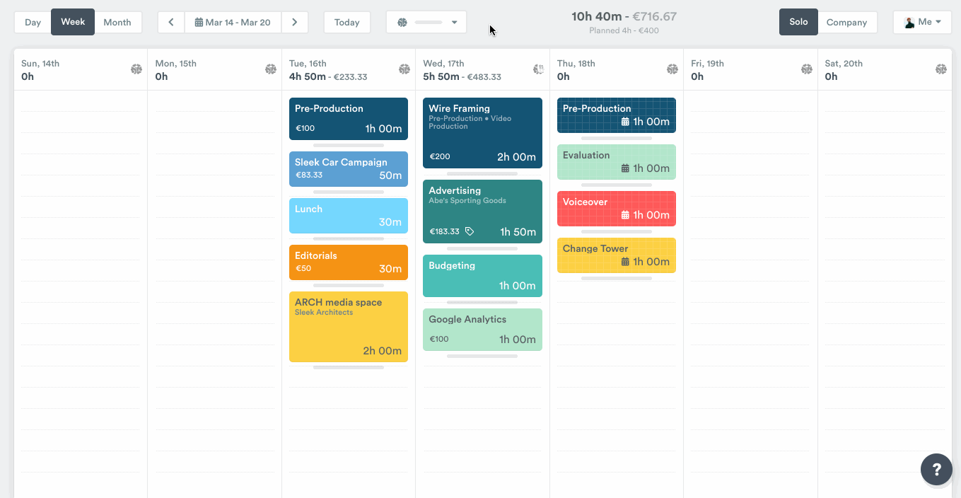 Adding timestamps to an entry
