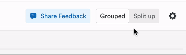 Toggle group all memories