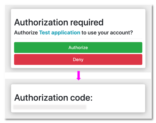 Authorization code