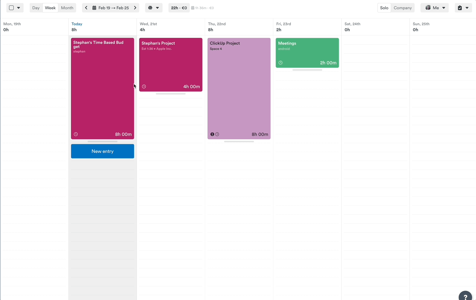 Bulk update project from Hours