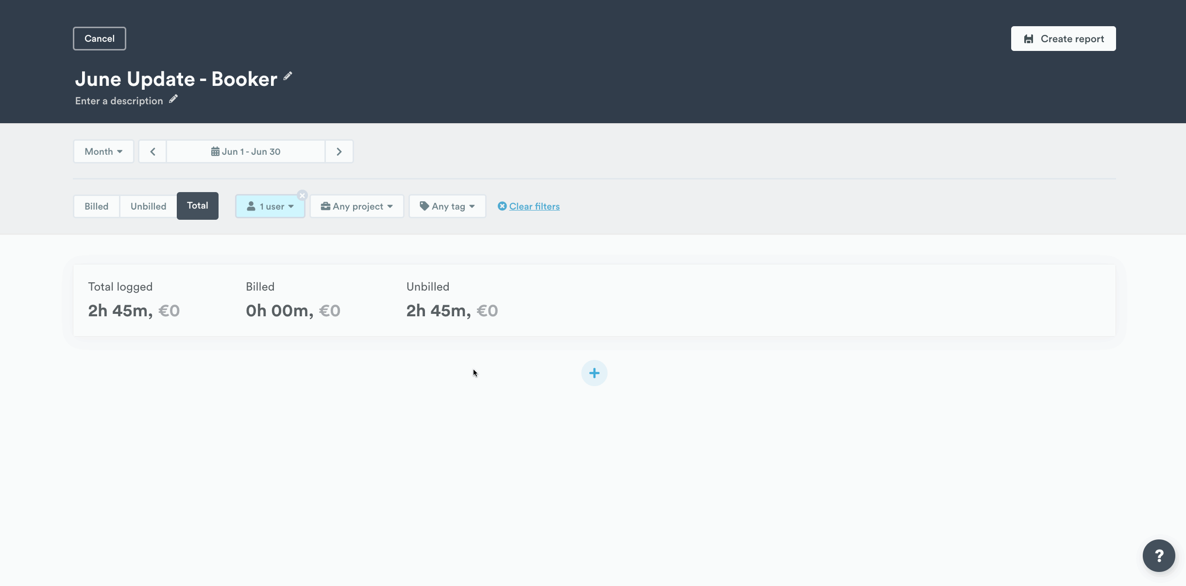 Bulk updating projects from reports