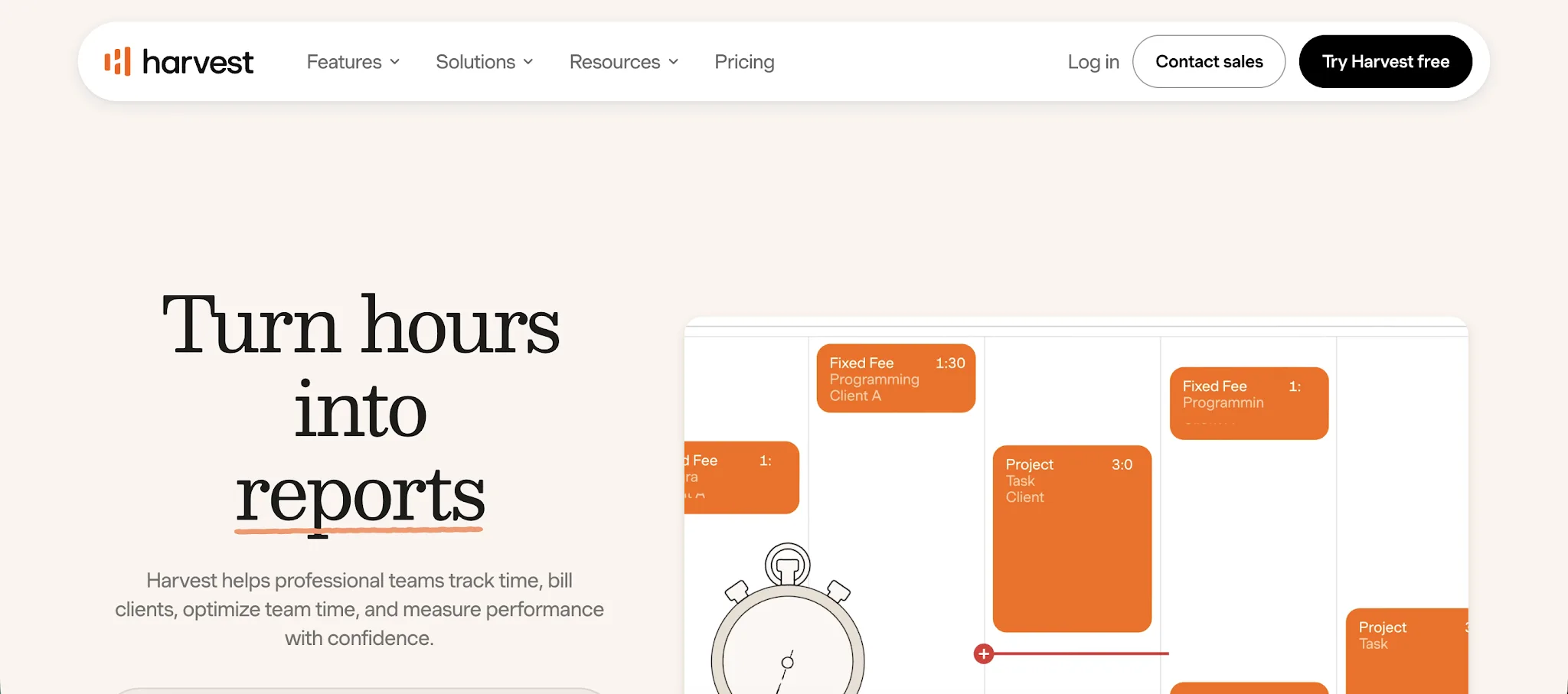 Harvest time tracking and invoicing