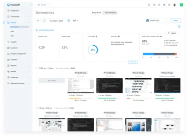 The activity monitoring and employee productivity features can be too much in Hubstaff