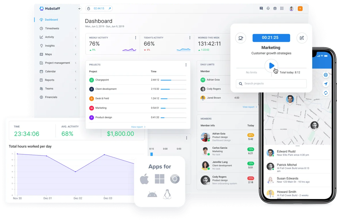 Hubstaff timesheets and approvals