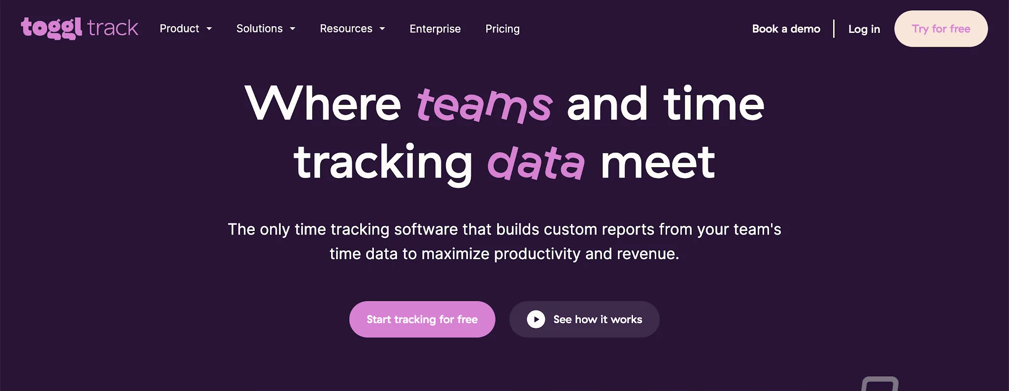 Toggl Track at a glance