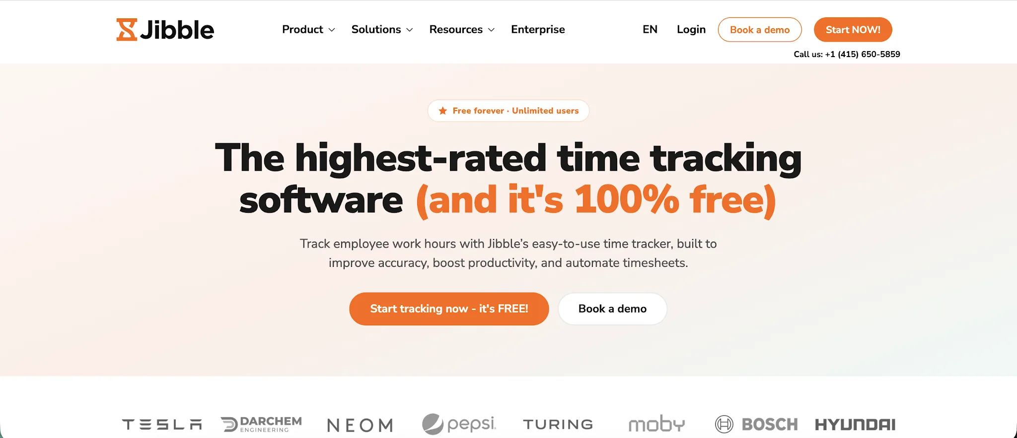 Jibble time and attendance tracking interface