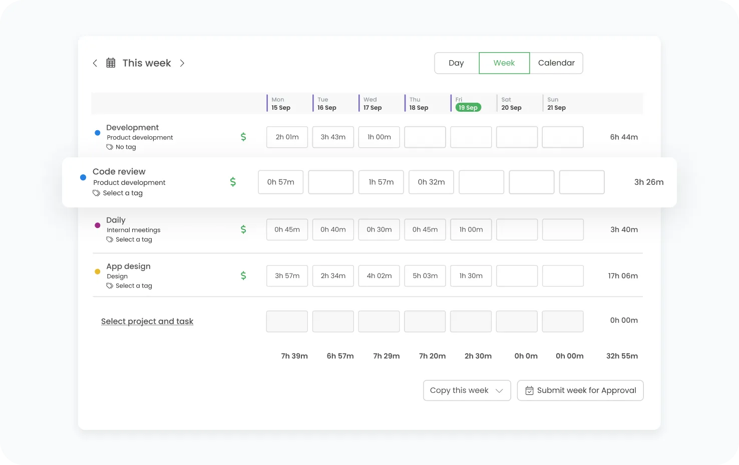 Employee monitoring tools in TimeCamp and Clockify